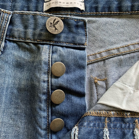 One Teaspoon Outlaw Boyfriend Short, Blue Cult, 25 - Picture 9 of 9